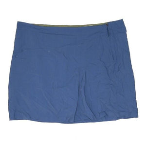 Royal Robbins Hiking Skort Womens Size 16 (36" Waist) Blue Nylon Side Zip